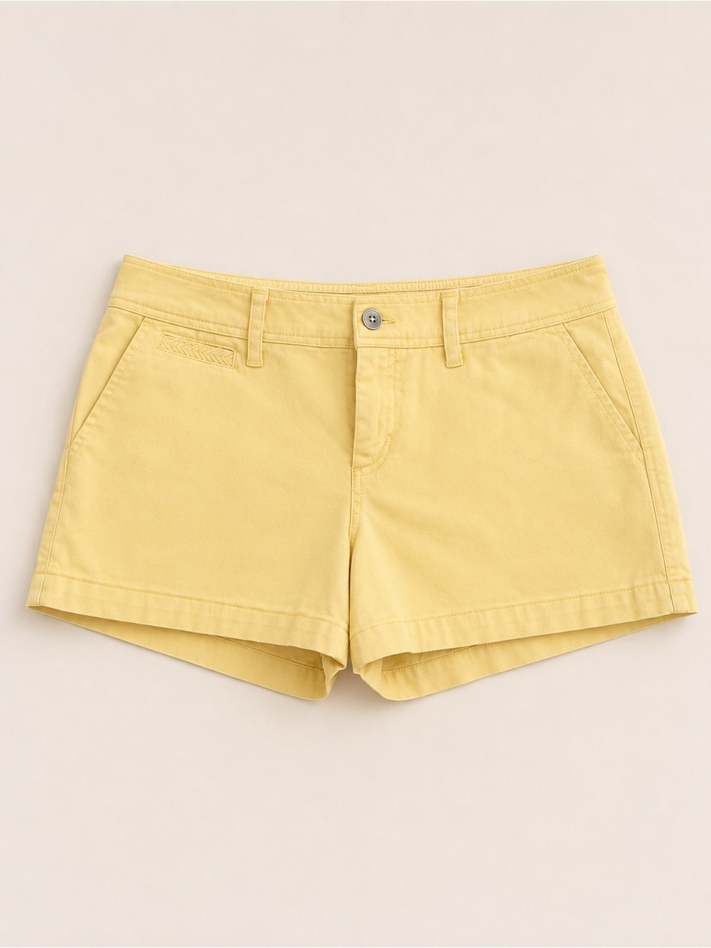 Market & Spruce Yellow Cotton Jean Shorts